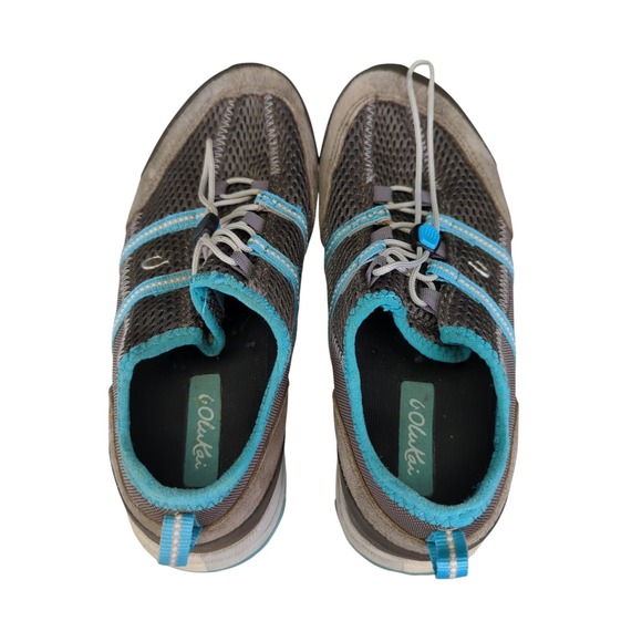 OluKai Kia'i‎ Trainer Women's Gray Blue Mesh Trainer Sneakers US 8 EU 38 - Picture 5 of 8